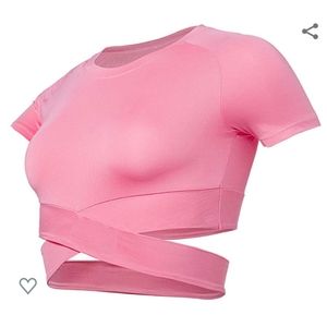 Cross Front Crop Tee